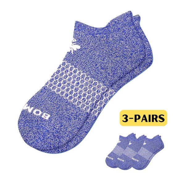 bombas Accessories - 3 Pack Bombas Women's Marls Ankle Socks, Violet, Medium